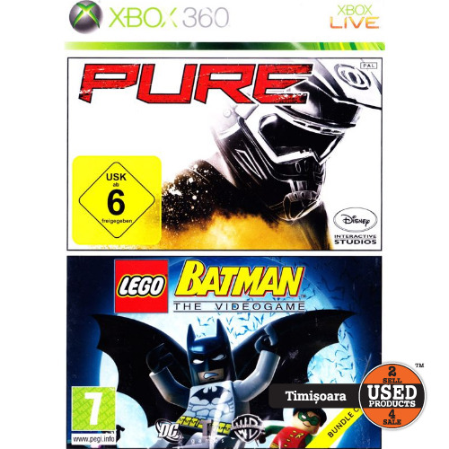 PURE + LEGO Batman The VideoGame - Joc Xbox 360
