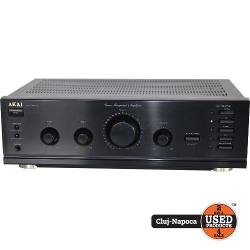 Amplificator Stereo Akai AM-17, 2 Canale, 20Hz - 20kHz, 16 Ohm