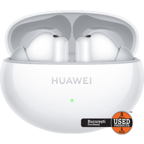 Casti In-Ear Huawei FreeBuds 6i, True Wireless, Hybrid ANC, Bluetooth, White
