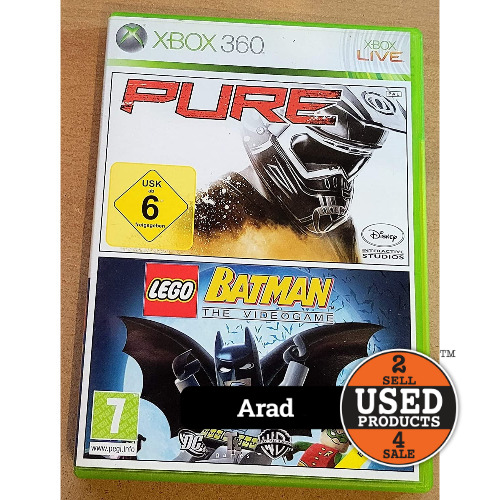 PURE and LEGO Batman The VideoGame - Joc Xbox 360
