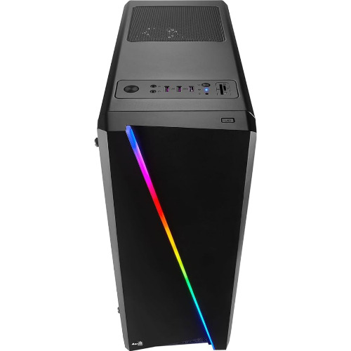 Sistem PC Gaming Aqirys, Intel Core i5-10400F, 32 Gb RAM, Radeon RX 560 4 Gb, SSD 256 Gb, Negru
