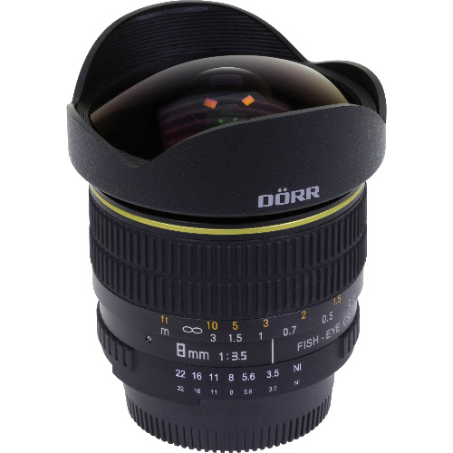 Obiectiv Dorr 8mm 1:3.5 Fish-Eye CS, Montura Nikon
 Obiectiv Dorr 8mm 1:3.5 Fish-Eye CS, Montura Nikon