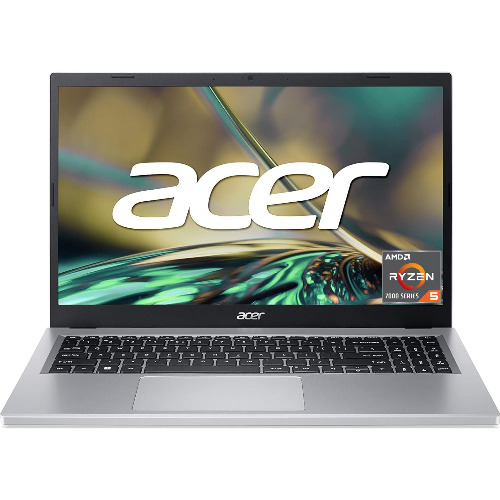 Laptop ACER Aspire 3 A315-24P-R8DK, Display 15.6 FHD, AMD Ryzen 5 7520U, 8 Gb RAM DDR5, SSD 512 Gb NVMe, AMD Radeon Graphics, WIN 11, Pure Silver