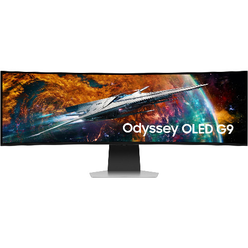 Monitor Gaming curbat OLED SAMSUNG Odyssey G9 LS49CG950SUXDU, 49 inch, Dual UHD, 240Hz, AMD FreeSync Premium Pro, VESA Adaptive-Sync, HDR400, Argintiu
