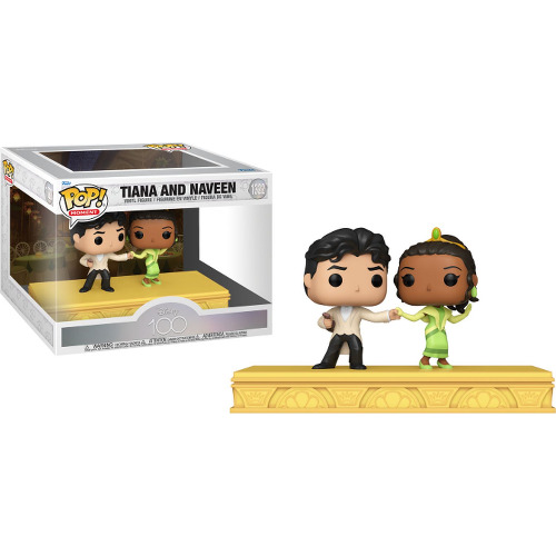 Figurina Moments Disneys 100th Tiana si Naveen, 9cm
