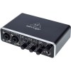 Interfata Audio Behringer U-Phoria UMC202HD, 2 Intrari, 2 Iesiri, 24-bit, 192 kHz, XLR/Jack 6.3mm, 2 Preamplificatoare MIDAS pentru microfon, Intrare chitara, Phantom Power 48V, Alimentare prin USB, Iesire Casti, compatibila cu Ableton, Avid Pro Tools