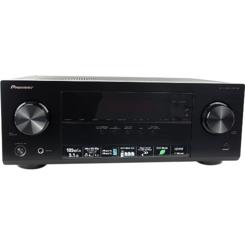 AV Receiver Pioneer VSX-329, 5.1 canale, 105W RMS, 4K UHD, HDMI, Telecomanda