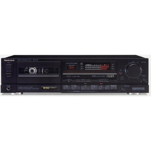 Stereo Cassette Deck Technics RS-B705, Recoreder/Playback, 2 Canale, 20Hz - 21kHz, Dolby C