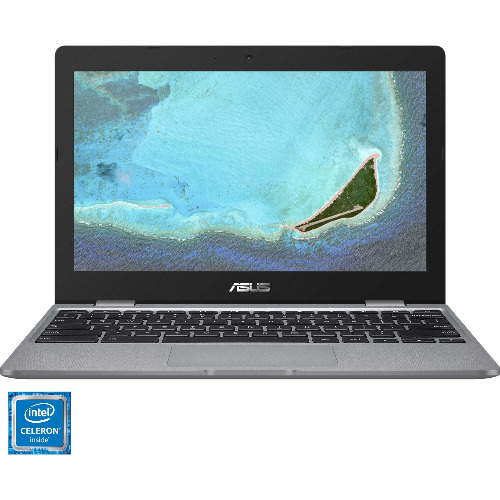 Laptop ultraportabil ASUS ChromeBook C223NA cu procesor Intel Celeron N3350 pana la 2.40 GHz, 11.6 inch HD, 4Gb RAM DDR4, HDD 32GB eMMC, Intel HD Graphics 500, Chrome OS, Grey
