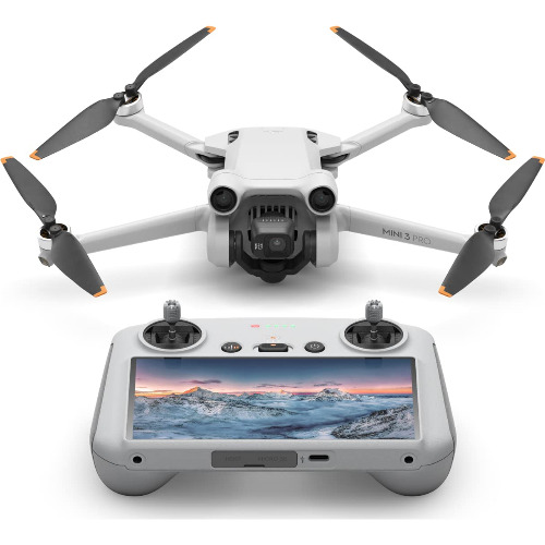 Drona DJI Mini 3 Pro, RC Smart Controller 5.5 inch FHD, 48 Mp, 4K 60fps, Aut. max. 30 min, Distanta max. 18 Km, 249g