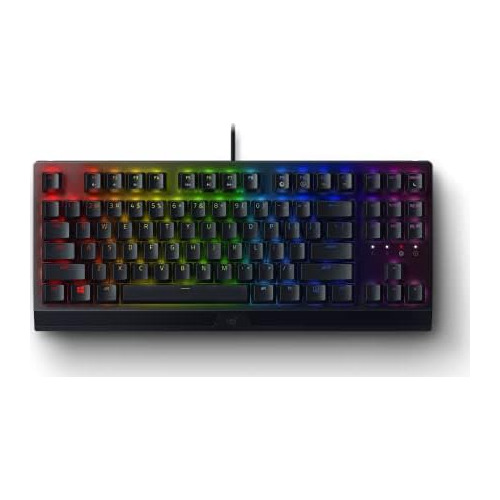 Tastatura gaming mecanica RAZER BlackWidow TE Chroma V2, RGB, Green Switch