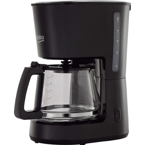 Cafetiera BEKO CFM4350B, 900W, Capacitate 1.25L, Indicator nivel apa, Oprire automata, Plita incalzita, Negru