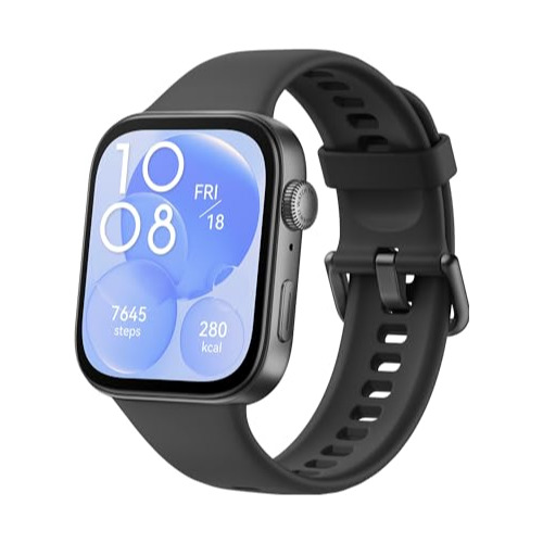 Smartwatch Huawei Watch FIT 3, Black Body with Black Fluoroelastomer Strap
