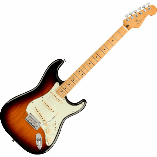 Chitara electrica Fender Player Plus Strat MN 3, Sunburst, 648mm, Grif Modern C, 22 Taste, 3 Doze Player Plus single-coil