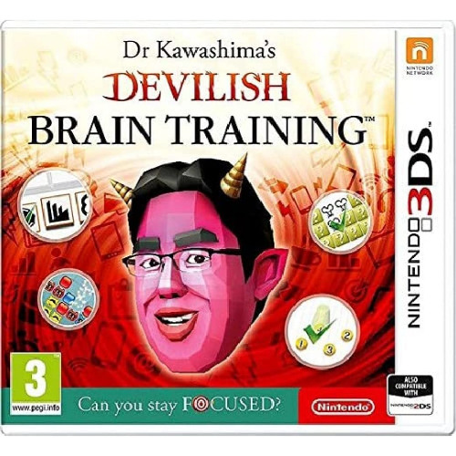 Dr. Kawashima'S Devilish Brain Training: Can you stay focused? - Joc Nintendo 3DS
