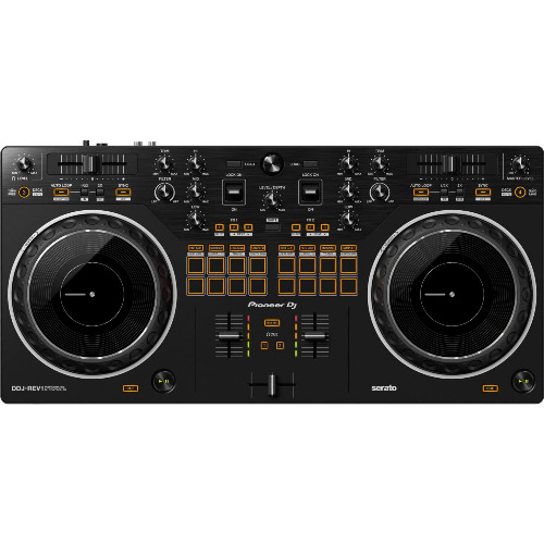 Consola DJ Pioneer DDJ-REV1, 2 canale, Mixer DJM-S, Platan PLX 154mm, Tempo Slider Layout