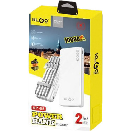 Baterie Portabila KLGO KP-23, 10000 mAh, Incarcare Rapida, USB + 2 X USB TYPE C
