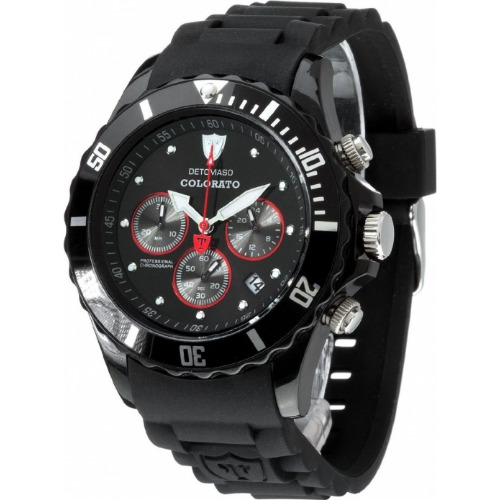 Ceas barbatesc DETOMASSO DT2019-A, 44 mm, Chronograph, Quartz, 5 ATM
