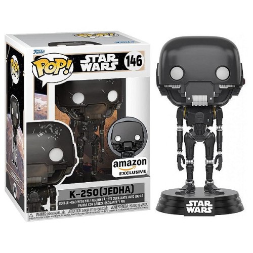 Figurina de vinil Funko POP! Star Wars K-2SO (Jedha) cu pin, 146
