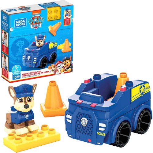 Jucarie interactiva copii Mega Bloks Paw Patrol Chase Police, +3 ani, 18x18cm
