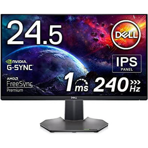 Monitor Gaming LED IPS DELL S2522HG, 24.5 inch, FHD, 240 Hz, G-Sync, Free-Sync, Black