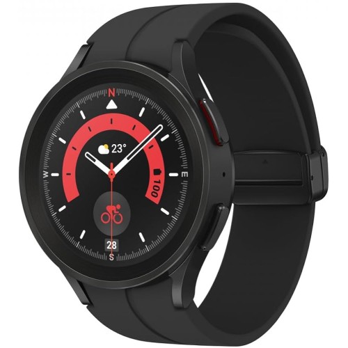 Smartwatch Samsung Galaxy Watch 5 Pro SM-R920, Bluetooth 5.2, Carcasa Titan, 45mm, Waterproof 5ATM, Black Titanium
