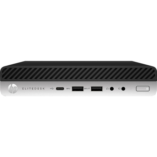 Mini PC HP EliteDesk 800 G4, Intel Core-i5 9500T, 16 Gb RAM, SSD 256 Gb, Display Port, Ethernet, USB-A 3.0, USB-C, Mic, Jack 3.5mm