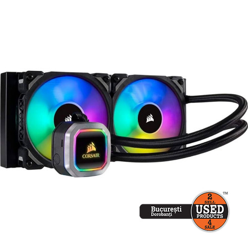 Cooler Procesor Corsair Hydro Series H100i RGB Platinum, Compatibil AMD/Intel, PRODUS NOU
