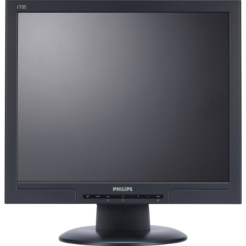 Monitor LCD Philips 170S7FB, 17 inch, VGA, DVI-D, Negru