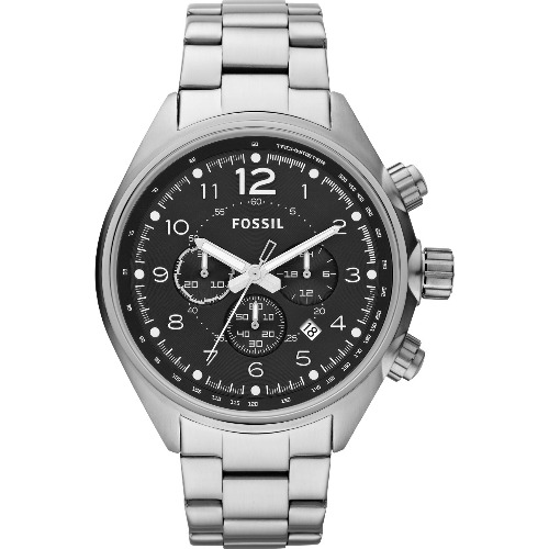 Ceas barbatesc Chronograph Fossil CH-2800, 46mm, Otel inoxidabil
