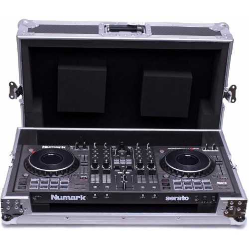 Controller DJ Numark HS4FX, 4 Canale, 3 Benzi, 5 Iesiri + Flight Case Numark NS4FX
