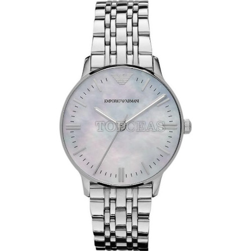 Ceas Dama Emporio Armani AR1602, Quartz, 32 mm, Otel inoxidabil, Cristal mineral, 5 ATM, Argintiu