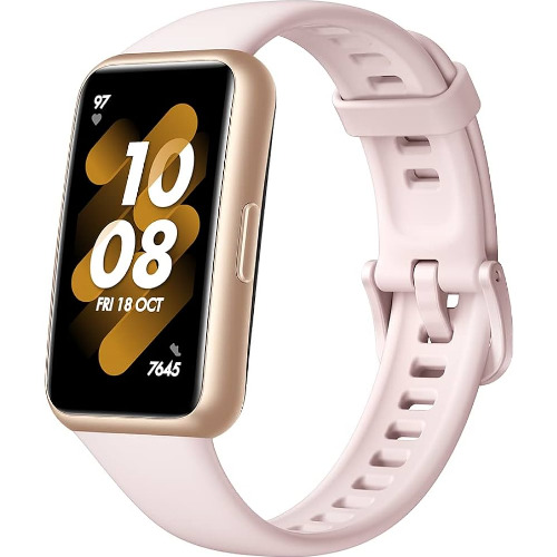 Bratara fitness Huawei Band 7, ultra-subtire, 1.47 inch AMOLED, HR, 5ATM, iOS, Android, Nebula Pink
