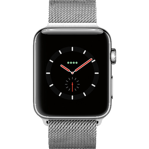 Apple Watch Series 3 42mm, Stainless Steel Case, Milanese Loop, GPS, Cellular