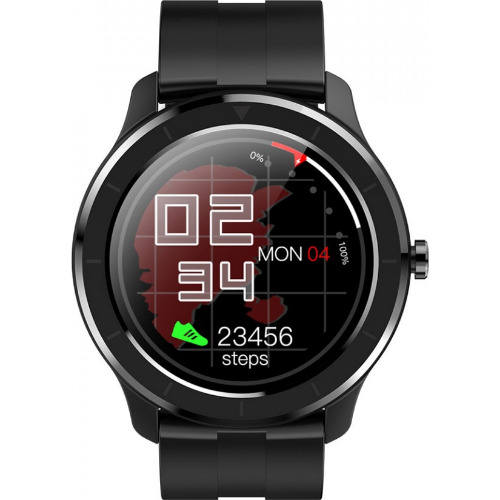 Ceas smartwatch si bratara fitness Epoch T100, E-Boda, Notificari Apeluri/ SMS/ WhatsApp, Autonomie 5 zile, Masurare Ritm Cardiac, Pasi, Rezistent la Apa, Negru
