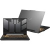 Laptop Gaming Asus TUF F15 FX507Z, Display 15.6 inch FHD 144Hz, Intel Core i7-12700H 4.7GHz, 14-Core, 16 Gb RAM DDR5 3200 MHz, SSD 1 Tb NVMe M.2, nVidia GeForce RTX 3060 6 Gb, Wi-Fi 6, HDMI, Ethernet, Thunderbolt, Jack 3.5mm, RGB, Dolby Atmos, Mecha Gray