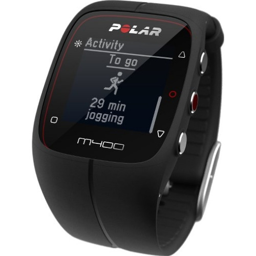 Ceas Smartwatch Polar M400 BLK HR, GPS, Rezistent la apa, Android/iOS, negru
