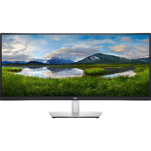 Monitor Curbat Dell WLED P3421W, 34 inch, WQHD, Anti Glare, 300 cd/m², 8 ms, 60 Hz , USB-C, Display Port, HDMI, Pivot, 4 x USB 3.2, Negru/Argintiu
