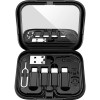 Set Hoco Treasure Box U114, Adaptoare Micro-USB, Type-C, Lightning, USB, Negru