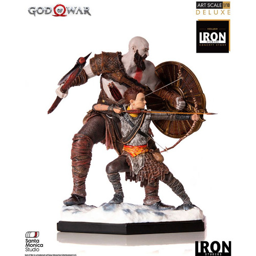 Figurina Iron Studios God of War Kratos si Atreus, Art Scale 1/10
