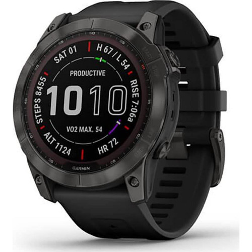 Ceas Smartwatch Garmin Fenix 7X Sapphire Solar, 51 mm, Carbon Grey
