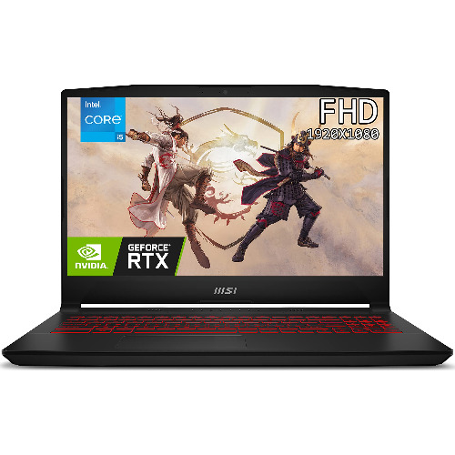 Laptop Gaming MSI Katana GF66 12UC-812XRO, Display 15.6 inch FHD, Intel Core i5-12450H 8-Core 4.4GHz, SSD 2 Tb NVMe M.2, 16 Gb RAM DDR4 3200MHz, nVidia GeForce RTX 3050 4Gb, Wi-Fi 6, USB 3.2, USB-C, HDMI, Ethernet, Jack 3.5mm, Negru