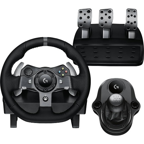 Volan Gaming Logitech G920 compatibil Xbox ONE / PC, Schimbator Logitech Driving Force Shifter
