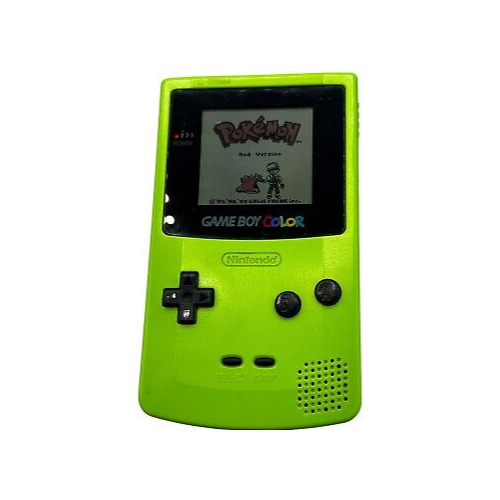 Consola Nintendo GameBoy Color CGB-001, Green + International Superstar Soccer - Joc Nintendo GameBoy
