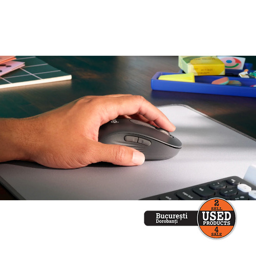 Mouse Logitech M650 Silent, Bluetooth, Wireless, Bolt USB Receiver, Graphite
