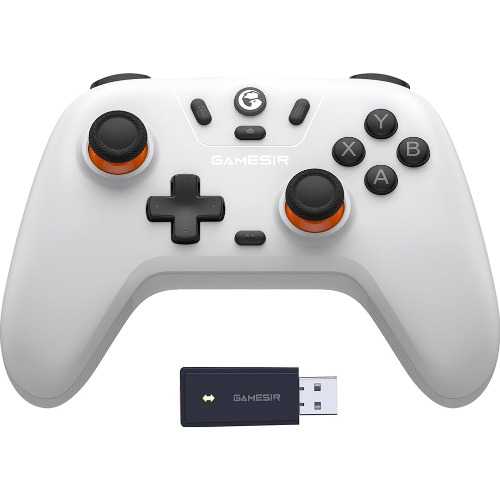 Controller wireless Gamesir Nova Lite, compatibil PC/Switch/Steam/iOS/Android, Stellar White
