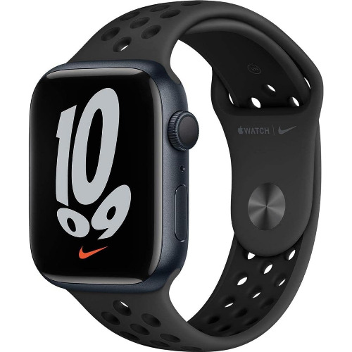 Apple Watch Nike Series 7, 41mm , Midnight Aluminium Case, Anthracite/Black Nike Sport Band, GPS, A2473
