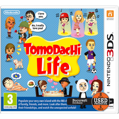 TomoDachi Life - Joc 3DS, fara Carcasa
