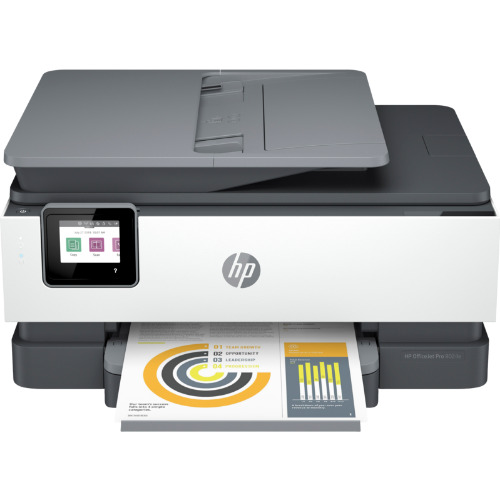 Imprimanta multifunctionala HP Officejet Pro 8024e All-in-One, Inkjet color, A4, USB, WI-FI, Gri/Alb
