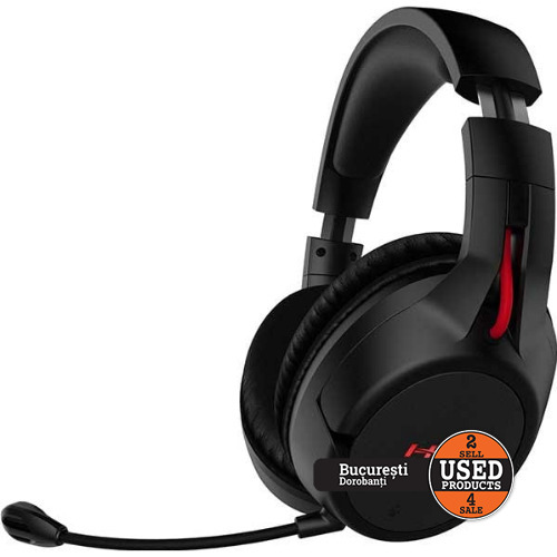 Casti Gaming Wireless HyperX Cloud Flight, Stereo, USB, 3.5mm, Negru
